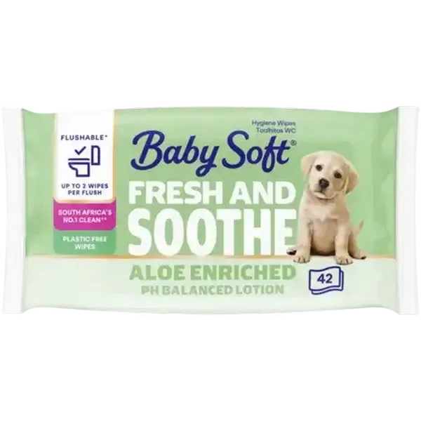 Baby Soft Fresh and Soothe Hygiene Wipes 42 Pack