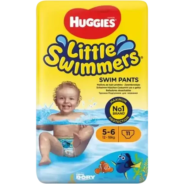 Huggies Little Swimmers Size 5-6 Diapers 11 Pack (12-18kg)