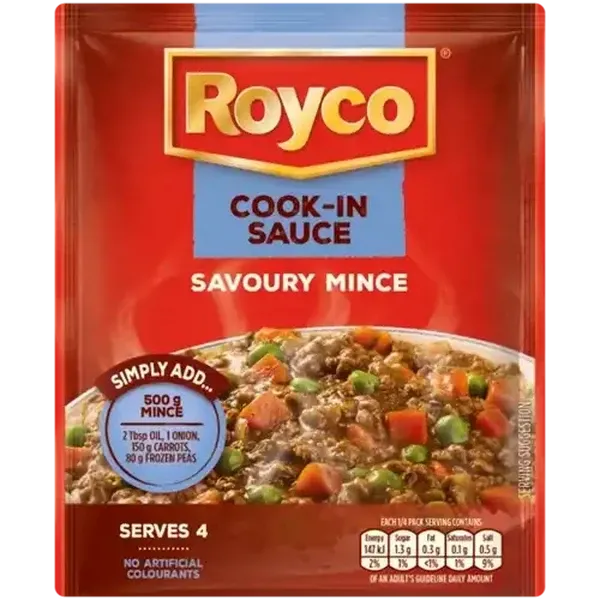 Royco Savoury Mince Instant Cook-In-Sauce Pack 41g