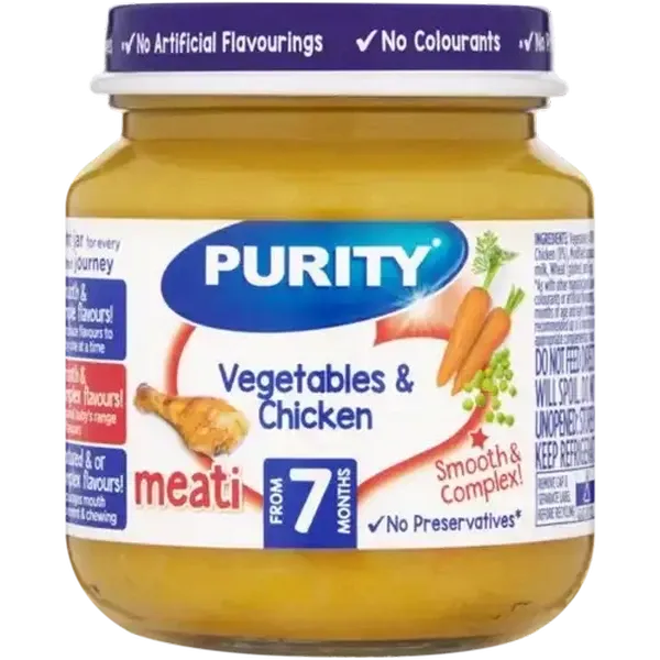 PURITY From 7 Months Vegetables & Chicken Meati 125ml