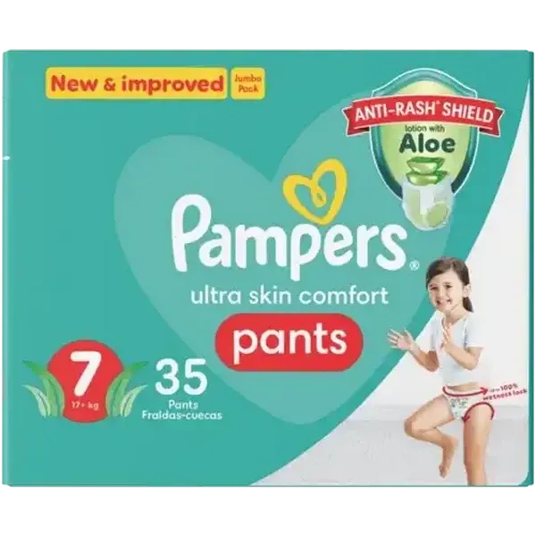 Pampers Size 7 17+kg Diaper Pants 35 Pack