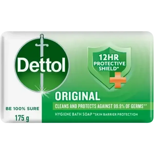 Dettol Original Hygiene Bath Soap Bar 175g