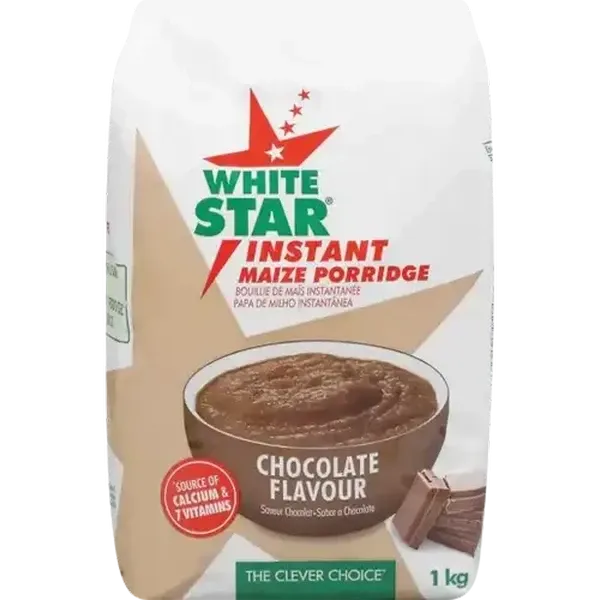 White Star Chocolate Flavoured Instant Maize Porridge 1kg