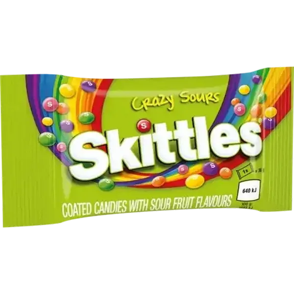Skittles Crazy Sours Candies 38g