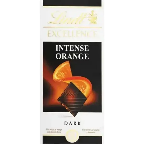 Lindt Excellence Dark Orange Chocolate Slab 100g