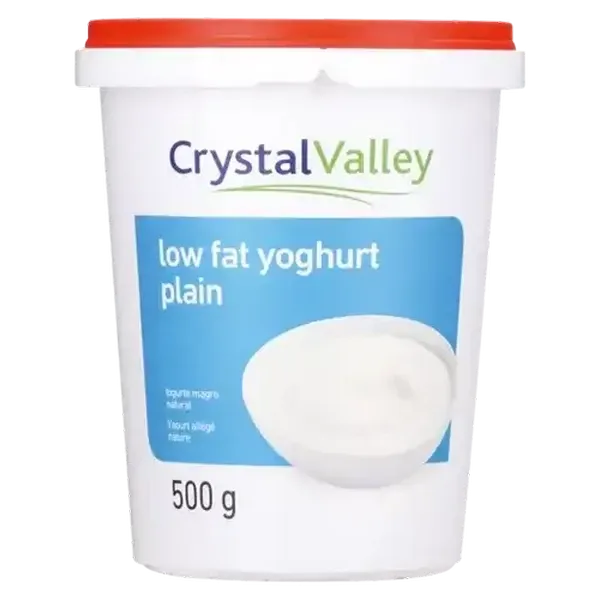 Crystal Valley Plain Low Fat Yoghurt 500g