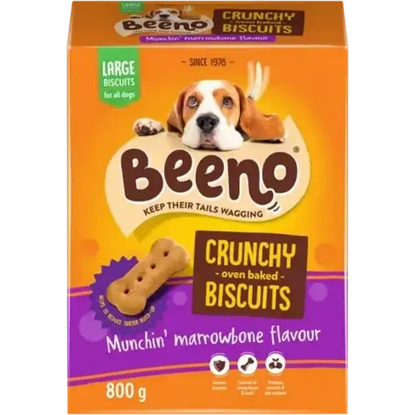 BEENO Large Munchin' Marrowbone Flavour Dog Biscuits 800g
