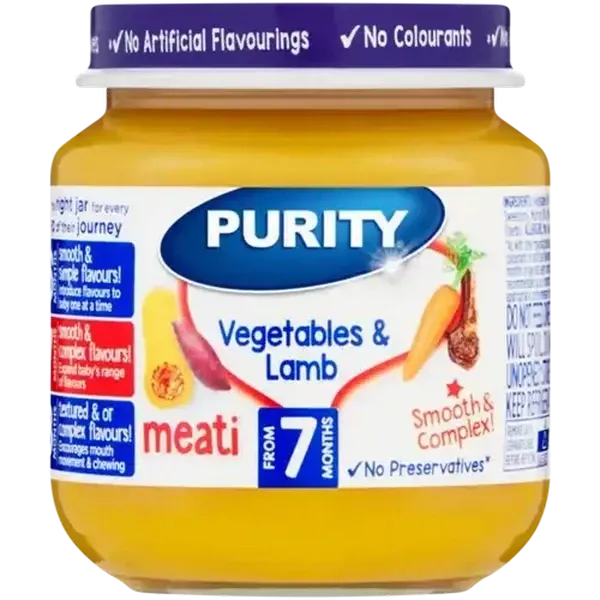 PURITY From 7 Months Vegetables & Lamb Meati 125ml