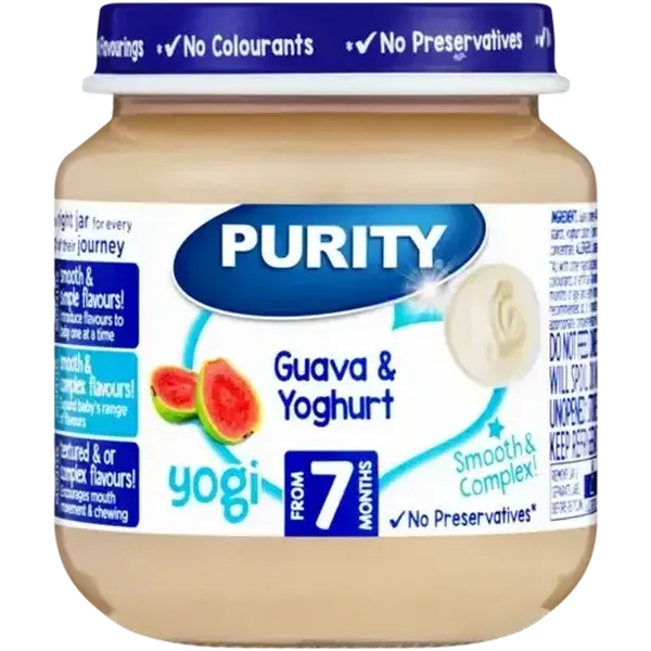 PURITY From 7 Months Guava & Yoghurt Yogi 125ml