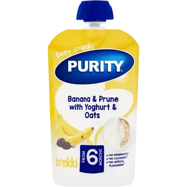 PURITY From 6 Months Banana & Prune with Yoghurt & Oats Brekki 110ml