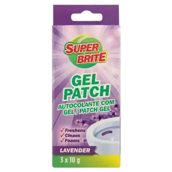 Super Brite Gel Patch Lavender Scented Toilet Cleaner 3-Pack