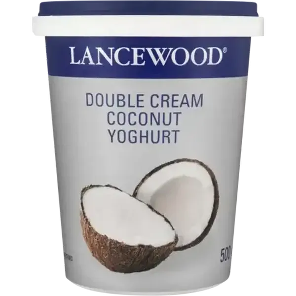 LANCEWOOD Coconut Flavoured Double Cream Yoghurt 500g