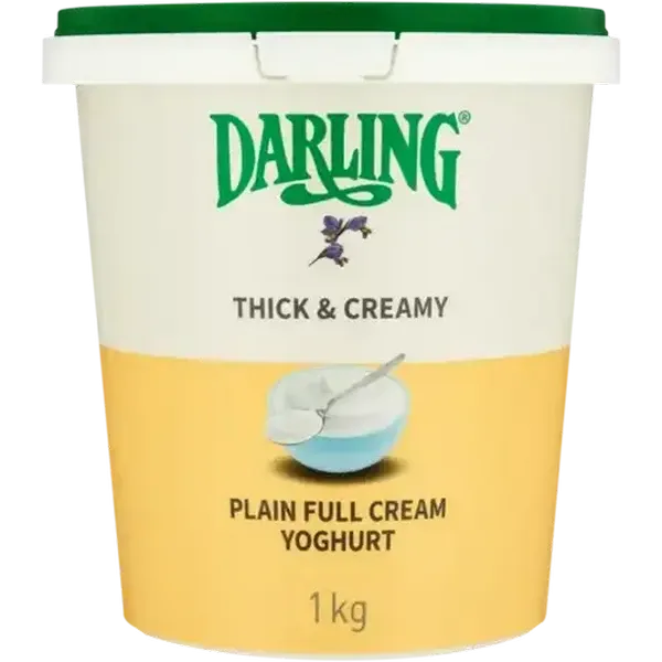Darling Thick & Creamy Plain Full Cream Yoghurt 1kg