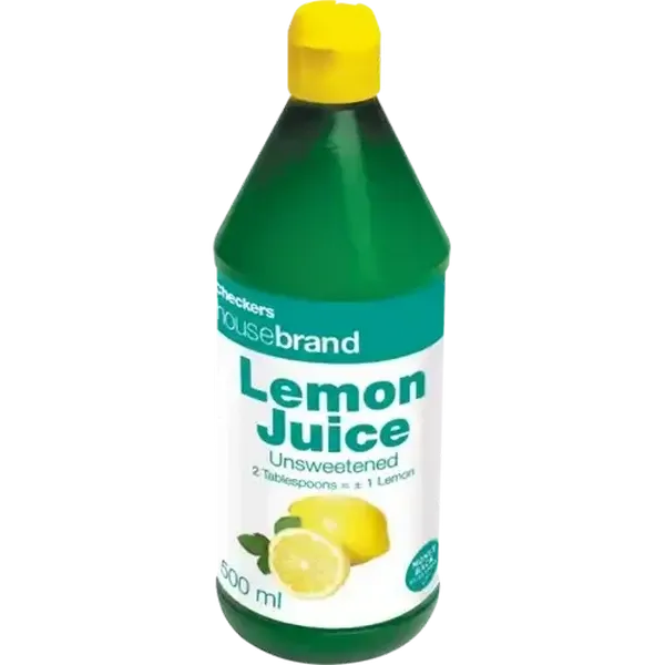 Checkers Housebrand Lemon Juice 500ml
