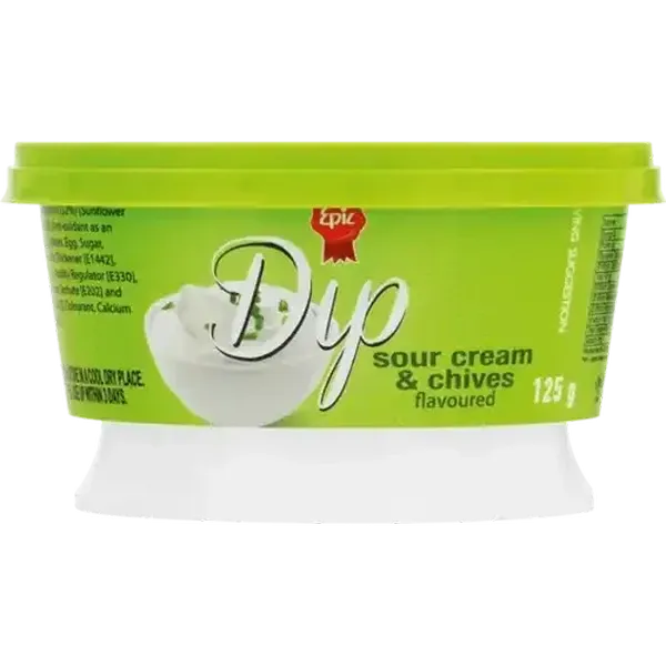 Epic Fresh Sour Cream & Chives Dip 125g