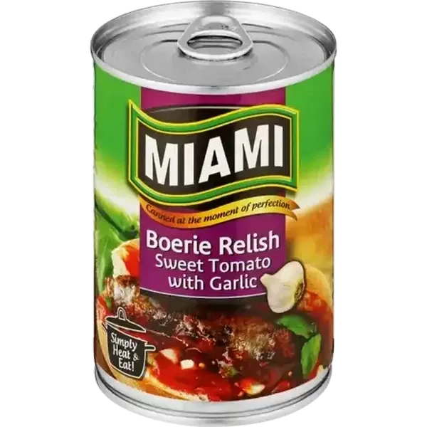 Miami Sweet Tomato With Garlic Boerie Relish 450g