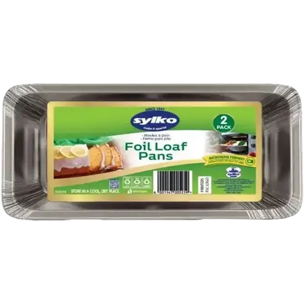 Sylko Foil Loaf Pans 2 x 920ml