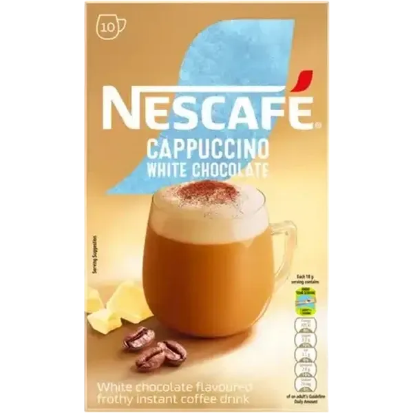 NESCAFÉ Gold Instant Cappuccino White Chocolate Sticks 10x18g