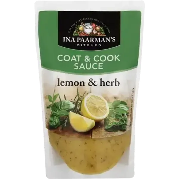 Ina Paarman's Kitchen Coat & Cook Lemon & Herb Sauce 200ml