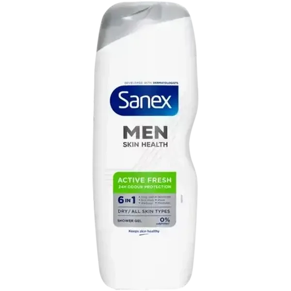 Sanex Men Skin Health Active Fresh Shower Gel Body Wash 750ml