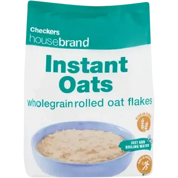Checkers Housebrand Instant Wholegrain Rolled Oats 750g