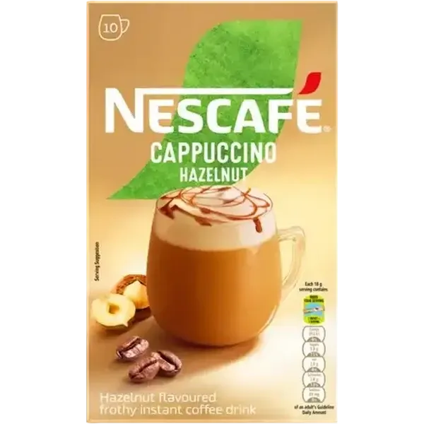 NESCAFÉ Hazelnut Instant Cappuccino 10 x 18g