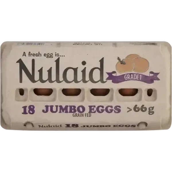 Nulaid Eggs Jumbo 18 Pack
