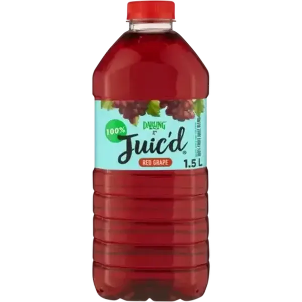Darling Juic'd Red Grape 100% Fruit Juice Blend 1.5L