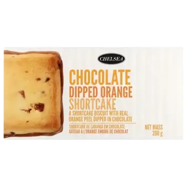 Chelsea Chocolate Dipped Orange Shortcake Biscuits 200g