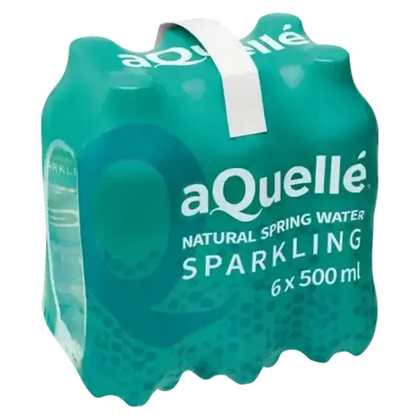 aQuellé Natural Sparkling Spring Water 6 x 500ml