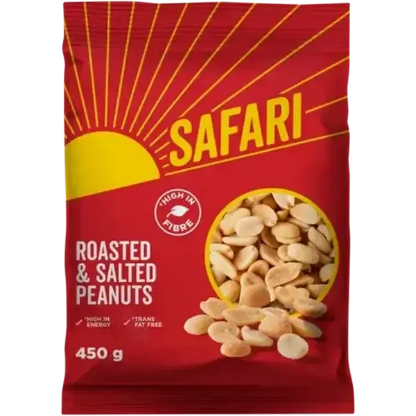 SAFARI Roasted & Salted Peanuts 450g