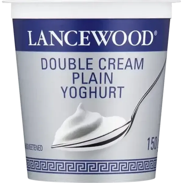 LANCEWOOD Plain Double Cream Yoghurt 150g