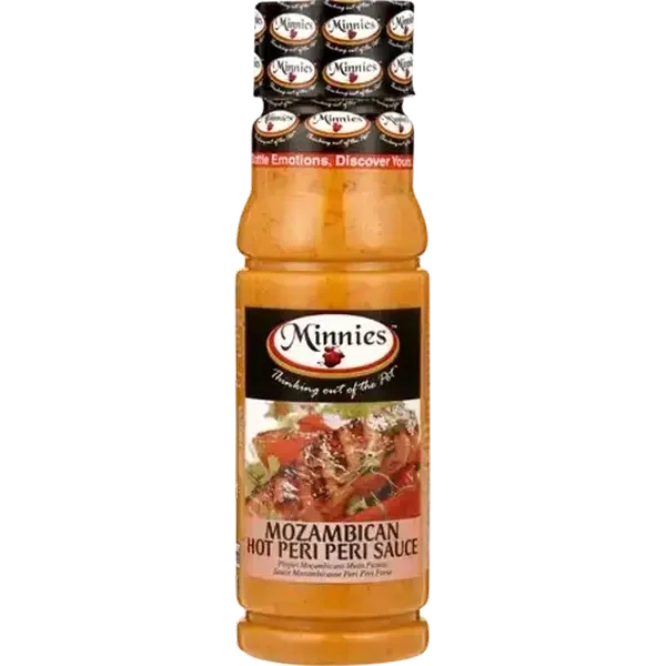 Minnies Mozambican Hot Peri-Peri Sauce 250ml