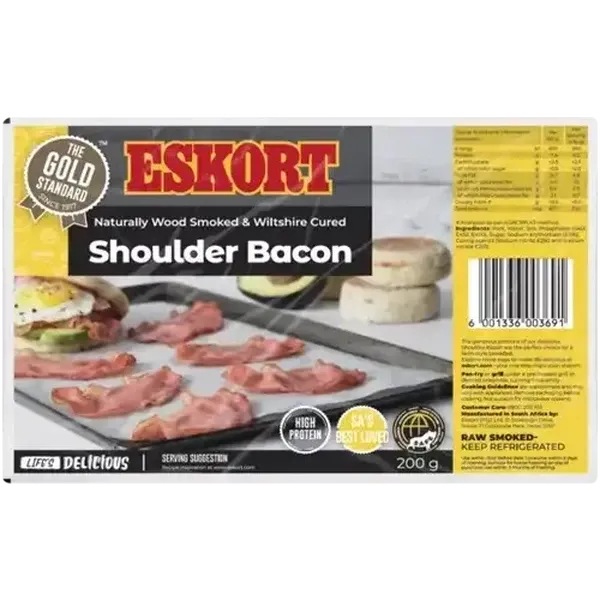 Eskort Wood Smoked Shoulder Bacon 200g