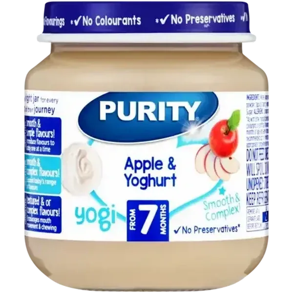 PURITY From 7 Months Apple & Yoghurt Yogi 125ml