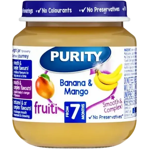 PURITY From 7 Months Banana & Mango Fruiti 125ml