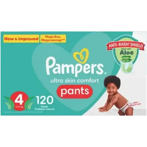 Pampers Pants Active Fit Size 4 9-14kg Diapers 120 Pack
