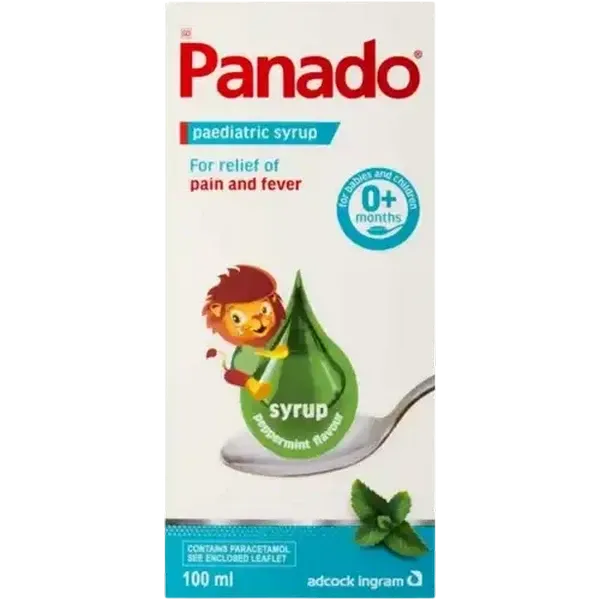 Panado Peppermint Flavour Paediatric Syrup 100ml