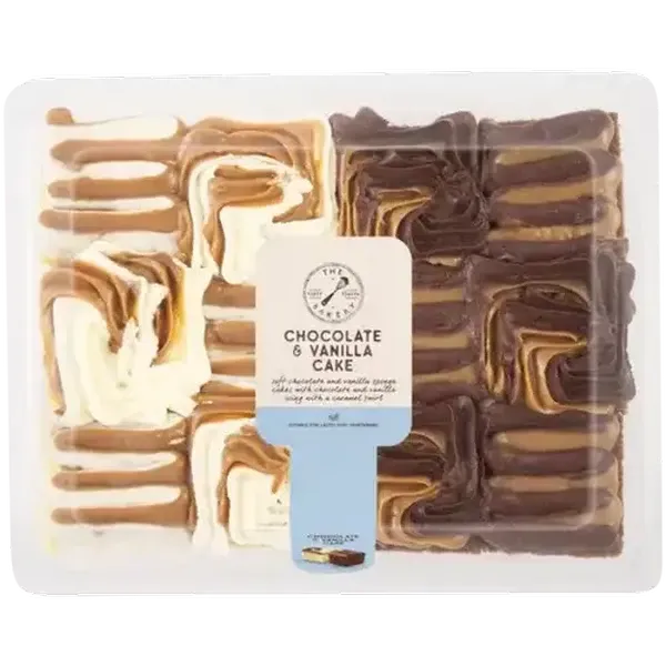 The Bakery Chocolate & Vanilla Cake Tray 10cm