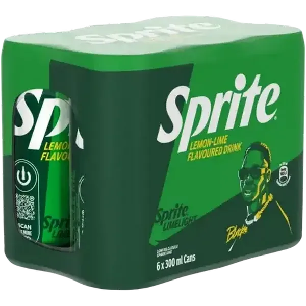 Sprite Lemon-Lime Flavoured Sparkling Drink 6 x 300ml