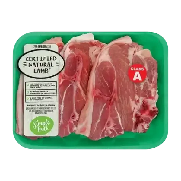Simple Truth Certified Natural Lamb Thick Rib Chops Per kg