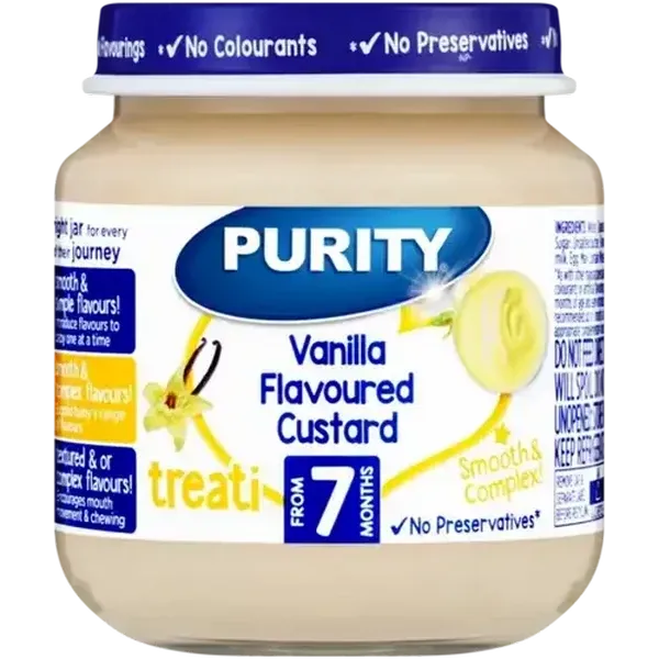 PURITY From 7 Months Vanilla Flavoured Custard Treati 125ml