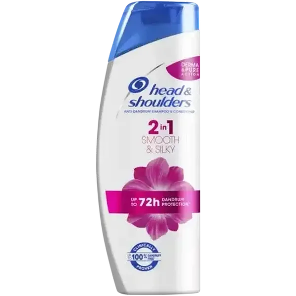 Head & Shoulders 2-In-1 Smooth & Silky Anti-Dandruff Shampoo & Conditioner 400ml