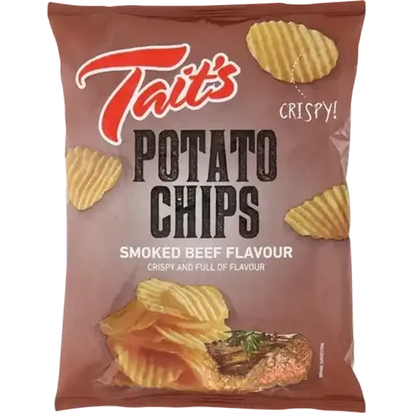 Tait's Smoked Beef Chips 125g