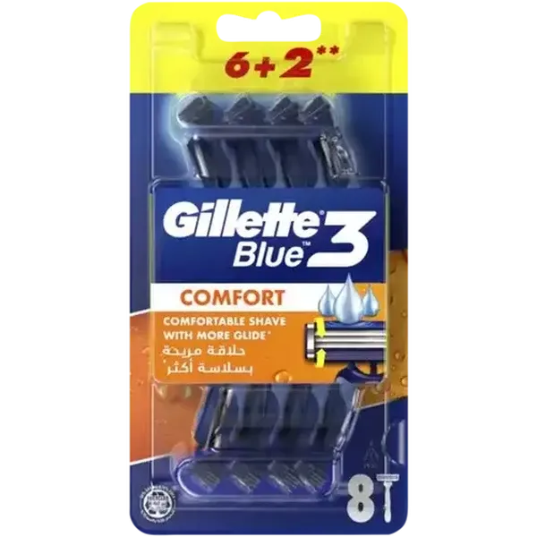Gillette Blue3 Comfort Razor 8 Pack