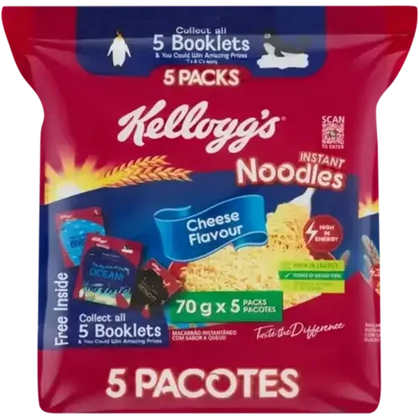 Kellogg's Cheese Flavour Instant Noodles 5 x 70g
