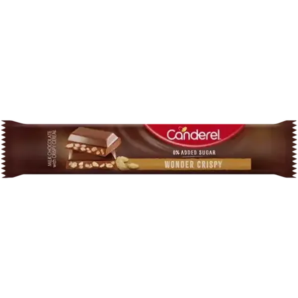 Canderel Wonder Crispy Milk Chocolate Bar 27g