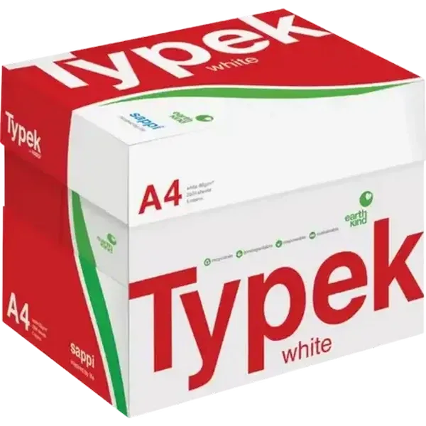 Typek A4 White Copy Paper 5 x 500 Sheets