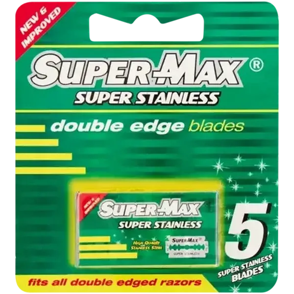 Super-Max Double Edge Blades 5 Pack