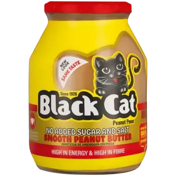 Black Cat No Added Sugar & Salt Smooth Peanut Butter 800g